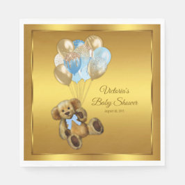 Boy Teddy Bear Baby shower servetten