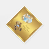 Boy Teddy Bear Baby shower servetten (Hoek)