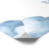 Boy Teddy Bear Baby shower Welkomstbord Poster (Hoek)