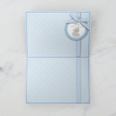 Boy Teddy Bear Dank je wel kaart (Binnen)