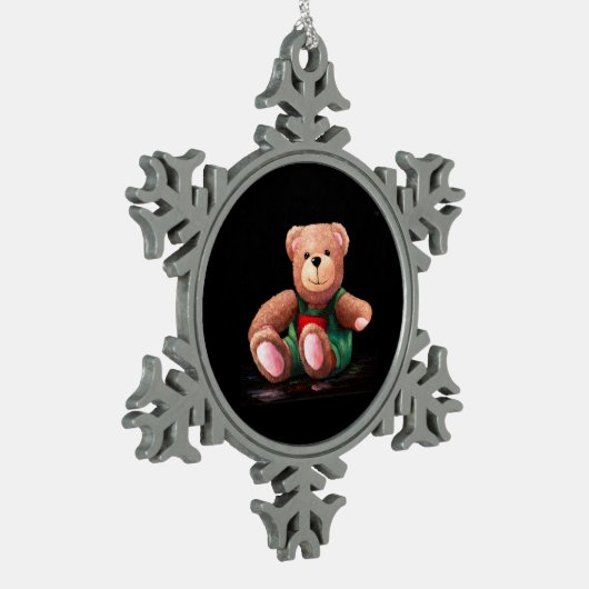 Boy Teddy Bear Ornament (Links)