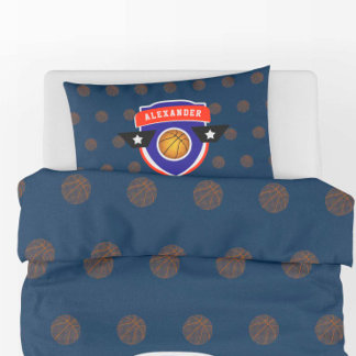Boy Teen Basketball Ball Sports Blue Red Athlete Kussensloop