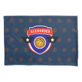 Boy Teen Basketball Ball Sports Blue Red Athlete Kussensloop (Voorkant)