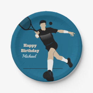 Boy Tennis Birthday Party Player & Kinder Name Spo Papieren Bordje