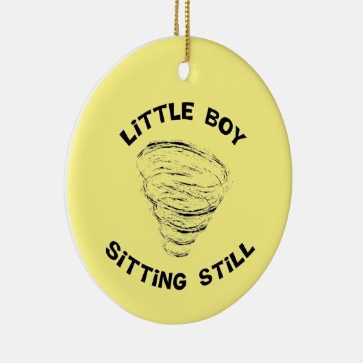 Boy Tornado Keramisch Ornament (Rechts)