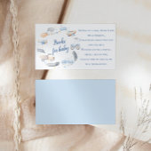 Boy Transportation Cars Baby shower Boekaanvraag Informatiekaartje