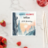 Boy Tree Fun Cliff Rock klimmen 21e verjaardag Servet (Insitu)