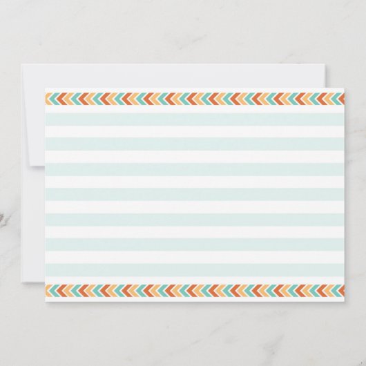 Boy Tribal Boho 1st Wild Uitnodiging van één verja (Achterkant)