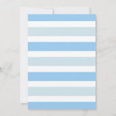 Boy Twins Teddy Bear Baby shower Invitation Kaart (Achterkant)