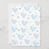 Boy Valentijn Baby shower Kaart (Achterkant)