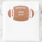 Boy valentijn - football sticker met naam (Tas)