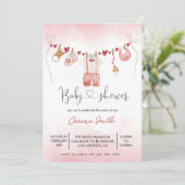 Boy valentijns Clothesline baby shower Kaart (Staand voorkant)