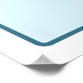 Boy Valentijnsdag Baby shower Welkomstbord Poster (Hoek)