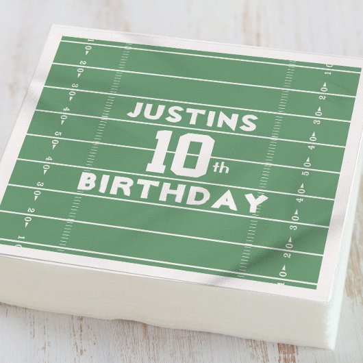 Boy Verjaardagsfeestje Football Custom Servet