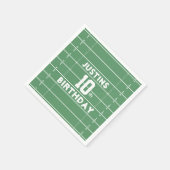 Boy Verjaardagsfeestje Football Custom Servet (Hoek)