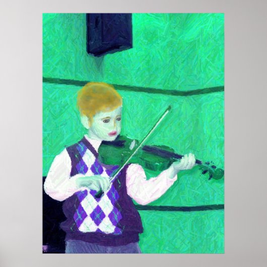 BOY VIOLINIST POSTER (Voorkant)