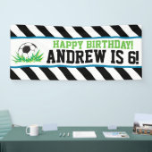 Boy Voetbal Gelukkige Verjaardag Banner (Beurs)