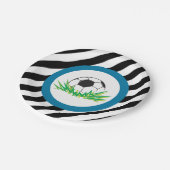 Boy Voetbal Verjaardagsfeestje Papier Borden Papieren Bordje (Gekanteld)
