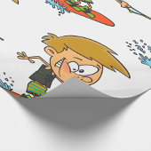 Boy Wakeboarding Fun Zomer Watersport Cadeaupapier
