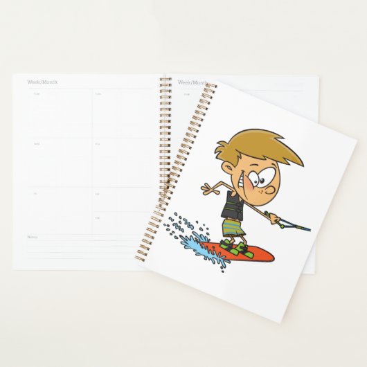 Boy Wakeboarding Fun Zomer Watersport Planner (Display)
