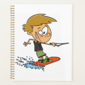 Boy Wakeboarding Fun Zomer Watersport Planner (Voorkant)