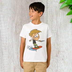 Boy Wakeboarding Fun Zomer Watersport T-shirt