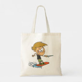 Boy Wakeboarding Fun Zomer Watersport Tote Bag (Achterkant)