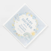 Boy Waterverf Rainbow Baby shower Servet (Hoek)