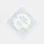 Boy Waterverf Rainbow Baby shower Servet (Hoek)