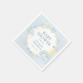 Boy Waterverf Rainbow Baby shower Servet (Hoek)
