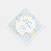 Boy Waterverf Rainbow Baby Sprinkle Servet (Hoek)