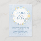 Boy Waterverf Regenboog Boeken voor Baby Informatiekaartje (Voorkant)