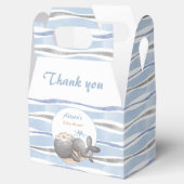 Boy Whale Blue Summer Beach Boy Baby shower Bedankdoosjes (Geopend)