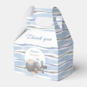 Boy Whale Blue Summer Beach Boy Baby shower Bedankdoosjes (Voorkant Zijde)
