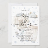 Boy Winter Clothes Baby shower Kaart (Voorkant)