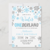 Boy Winter Onederland Eerste Uitnodiging van de Da (Voorkant)