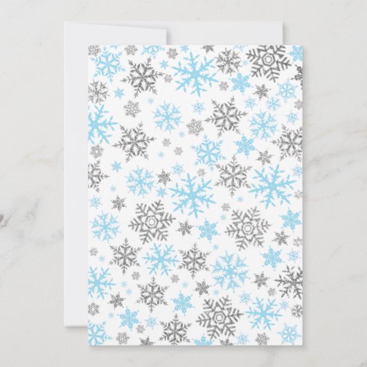 Boy Winter Onederland Eerste Uitnodiging van de Da (Achterkant)