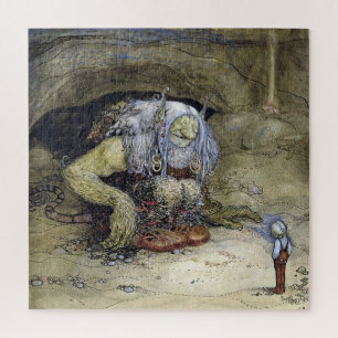 "Boy with Troll" van John Bauer Legpuzzel