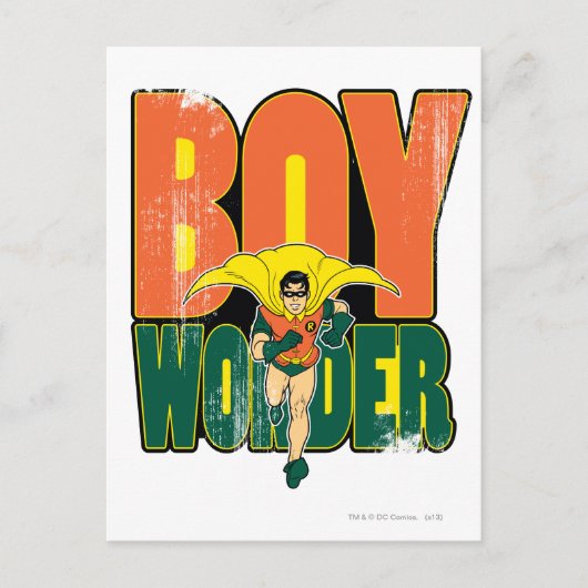 Boy Wonder Graphic Briefkaart (Voorkant)