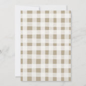 Boy Wood Forest Safari Animals Baby shower Kaart (Achterkant)