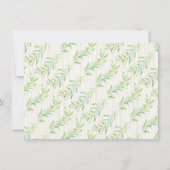 Boy Woodland Baby Animal Baby shower Kaart (Achterkant)