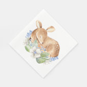 Boy Woodland Deer Baby shower Papier servetten (Hoek)