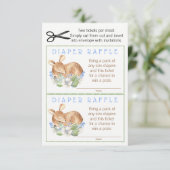 Boy Woodland Deer Luier Raffle Tickets Kaart (Staand voorkant)