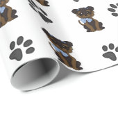 Boy Yorkshire Terrier Cadeaupapier (Rol Hoek)