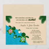 BOY Zee SCHILDPAD Baby shower Familie BLUE Honu 28 Kaart (Voorkant / Achterkant)