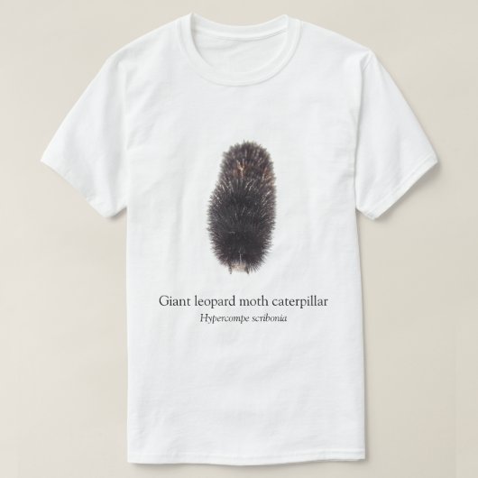 BOYB Giant Leopard Moth Caterpillar White T-shirt (Design voorkant)