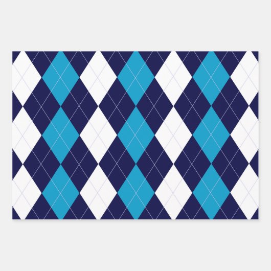 BoyBand Argyle Inpakpapier Vel (Voorkant 3)