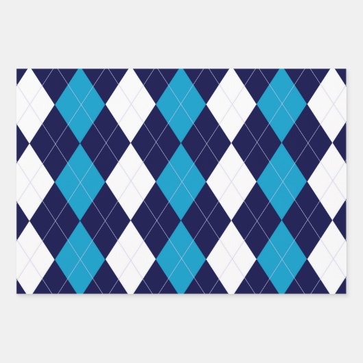 BoyBand Argyle Inpakpapier Vel (Voorkant 2)