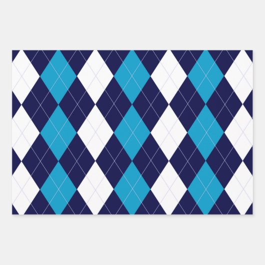 BoyBand Argyle Inpakpapier Vel (Voorkant)