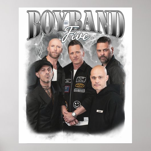 boyband vijf  poster (Voorkant)
